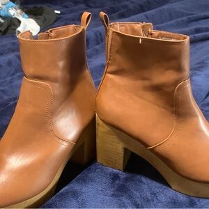 Elegant Tan Ankle Booties
